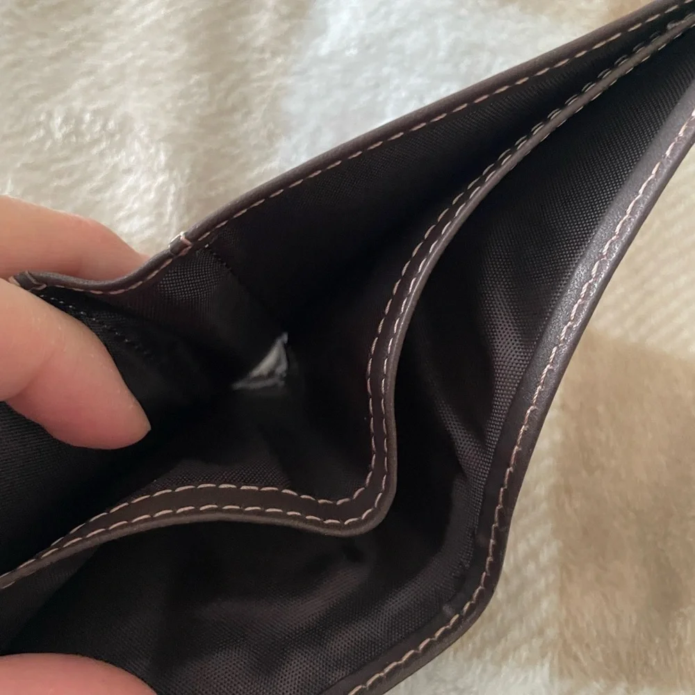 Timberland Dark Brown Leather Wallet Cash and Card Holder